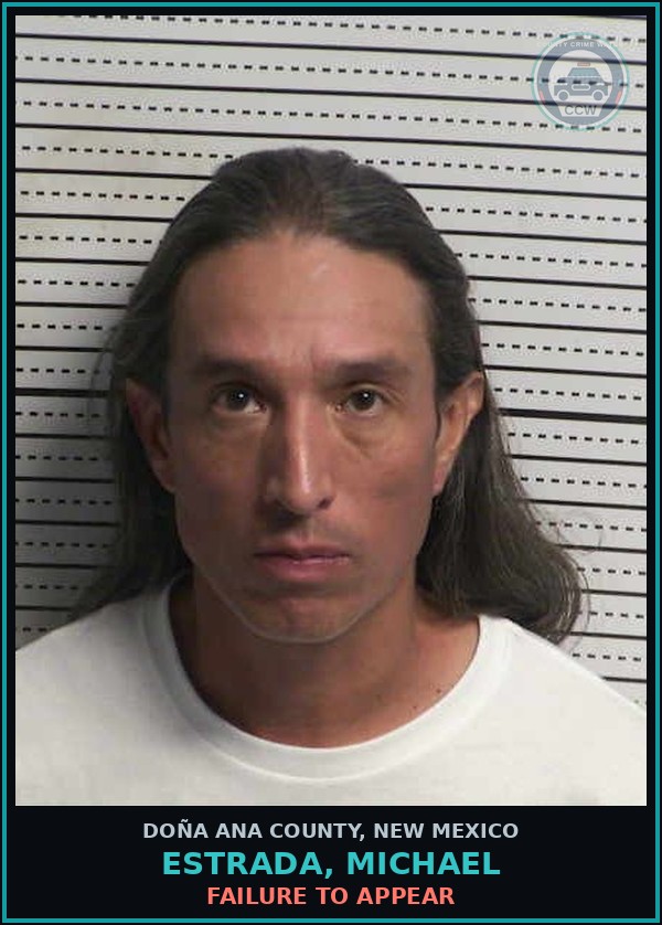 Booking mugshot of Estrada, Michael in Doña Ana County