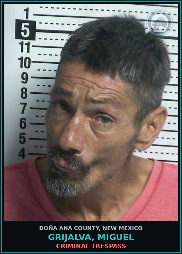 Booking mugshot of Grijalva, Miguel in Doña Ana County