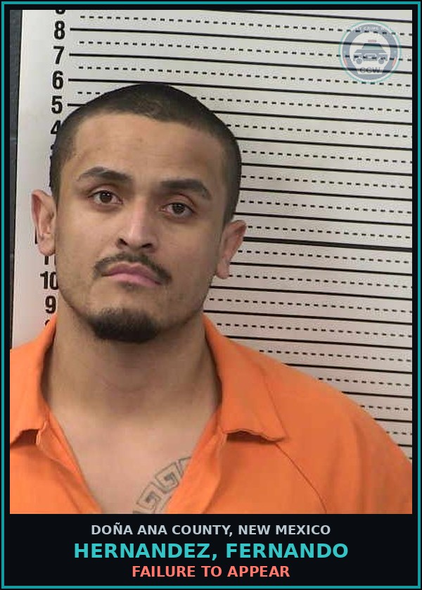 Booking mugshot of Hernandez, Fernando in Doña Ana County