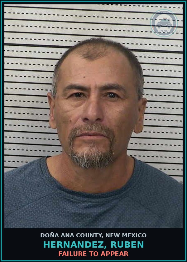 Booking mugshot of Hernandez, Ruben in Doña Ana County