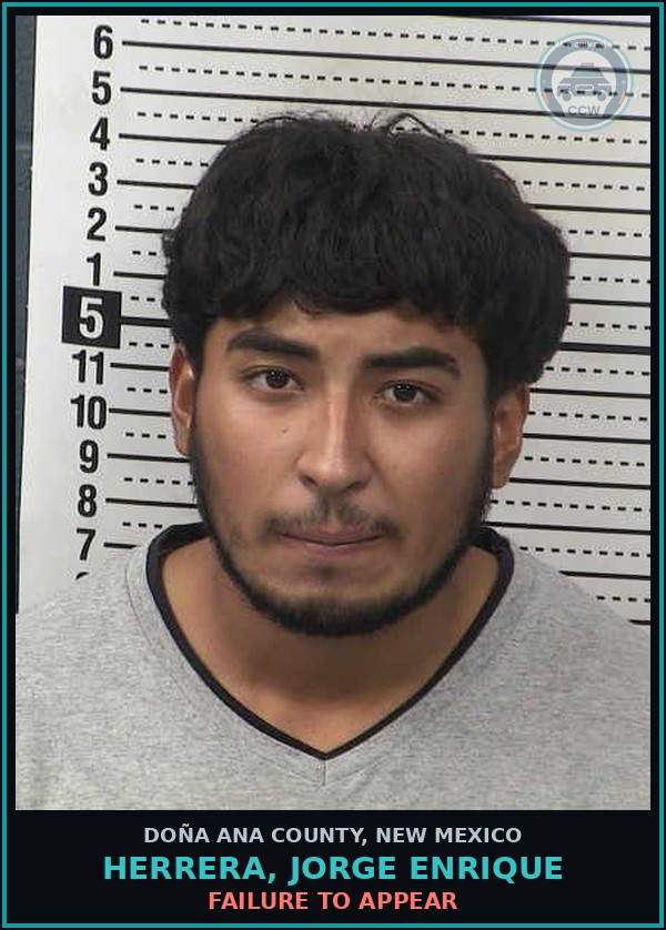 Booking mugshot of Herrera, Jorge Enrique in Doña Ana County
