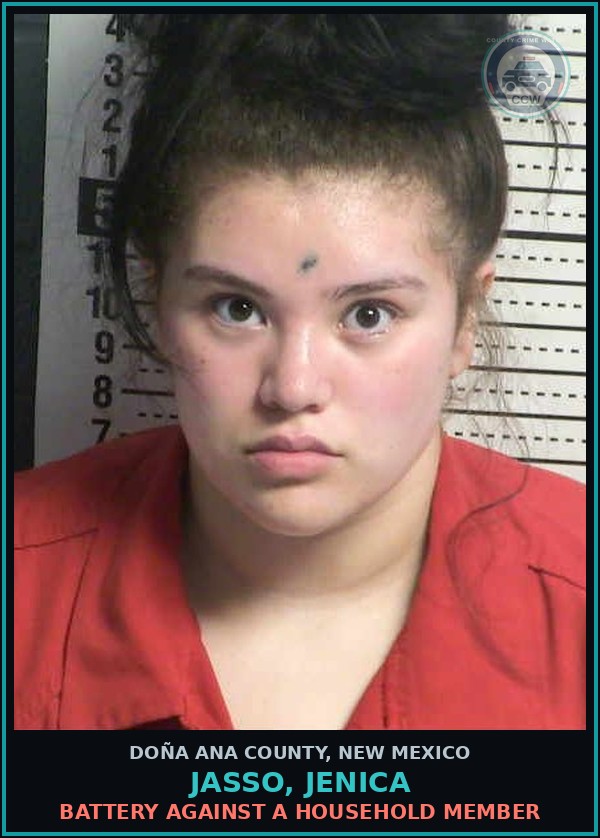 Booking mugshot of Jasso, Jenica in Doña Ana County