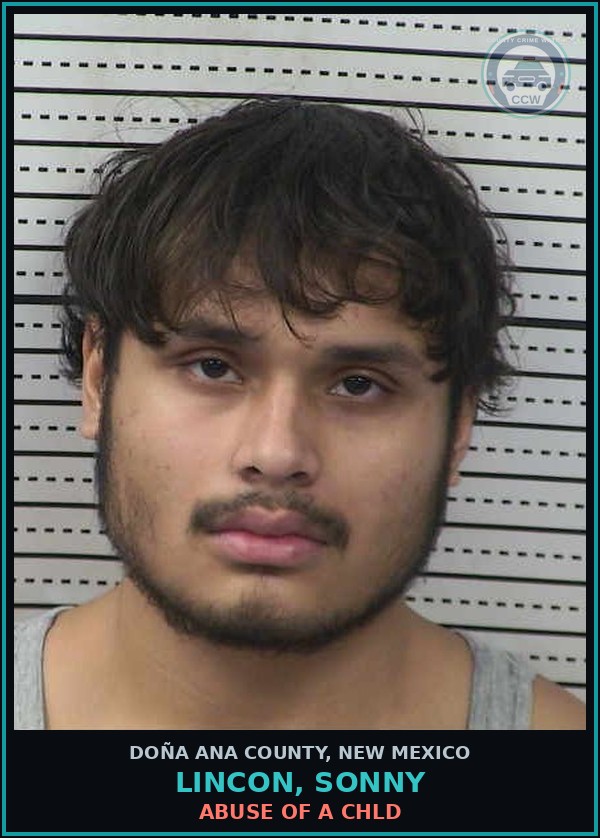 Booking mugshot of Lincon, Sonny in Doña Ana County