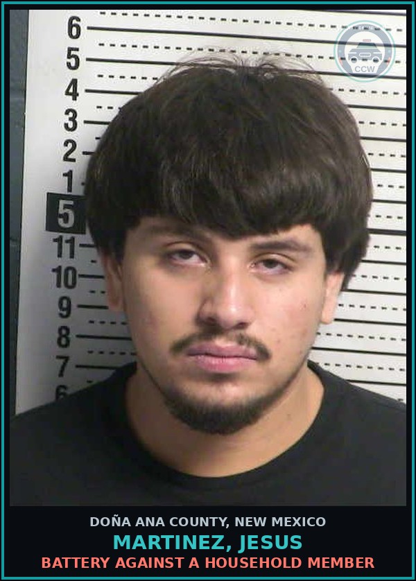 Booking mugshot of Martinez, Jesus in Doña Ana County
