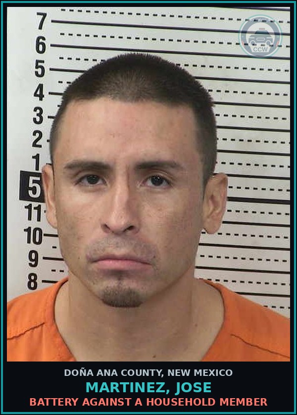 Booking mugshot of Martinez, Jose in Doña Ana County