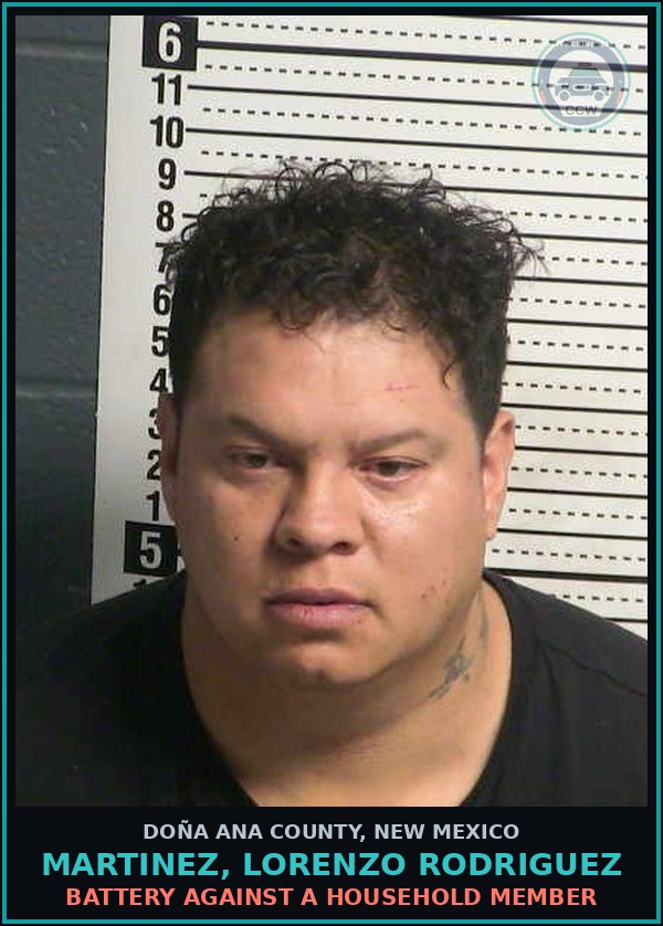 Booking mugshot of Martinez, Lorenzo Rodriguez in Doña Ana County