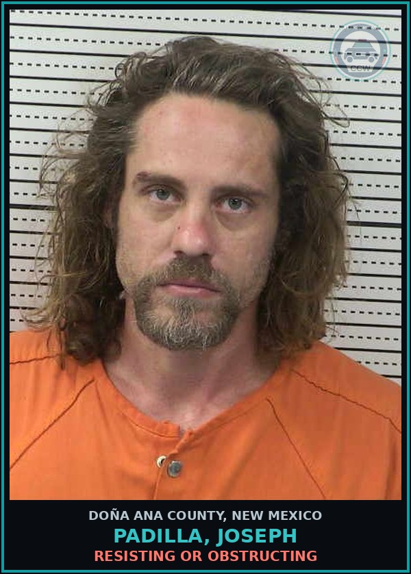 Booking mugshot of Padilla, Joseph in Doña Ana County