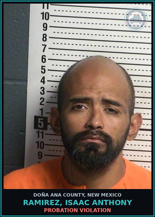 Booking mugshot of Ramirez, Isaac Anthony in Doña Ana County
