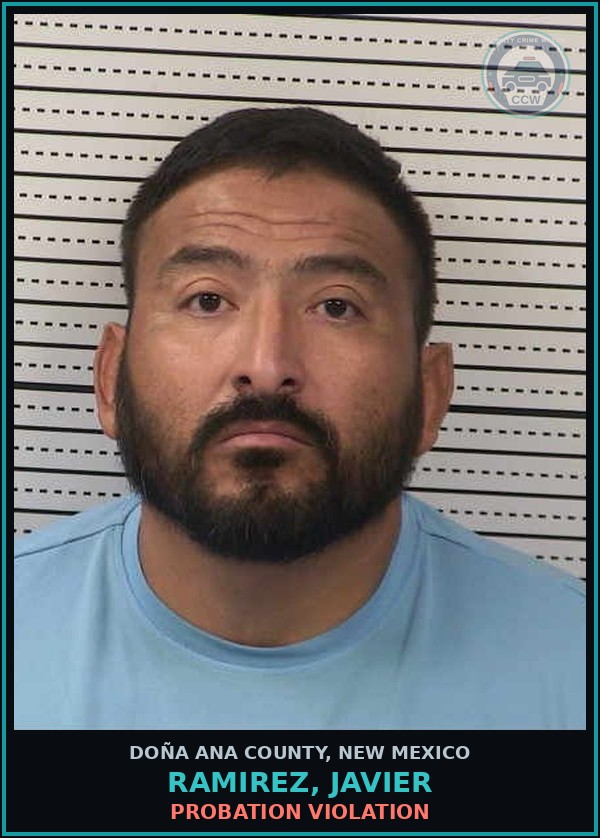 Booking mugshot of Ramirez, Javier in Doña Ana County