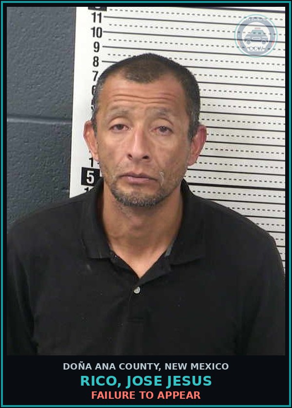 Booking mugshot of Rico, Jose Jesus in Doña Ana County