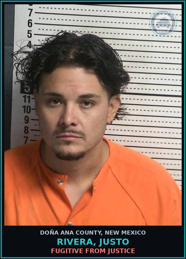Booking mugshot of Rivera, Justo in Doña Ana County