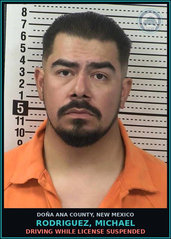 Booking mugshot of Rodriguez, Michael in Doña Ana County