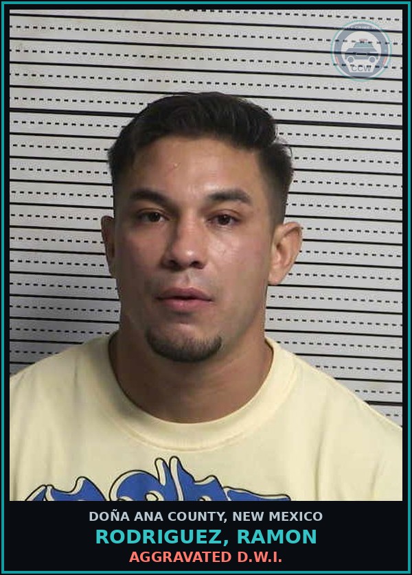 Booking mugshot of Rodriguez, Ramon in Doña Ana County