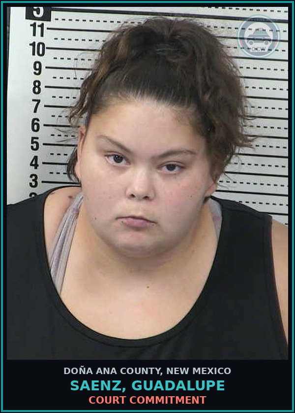 Booking mugshot of Saenz, Guadalupe in Doña Ana County