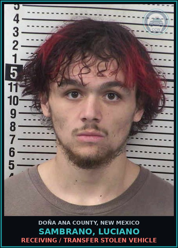 Booking mugshot of Sambrano, Luciano in Doña Ana County
