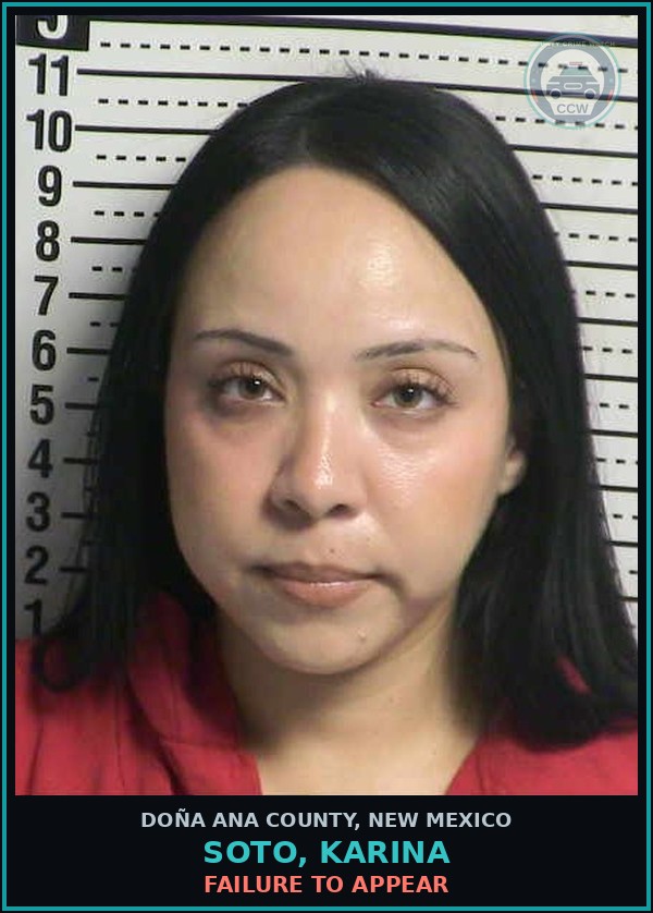 Booking mugshot of Soto, Karina in Doña Ana County