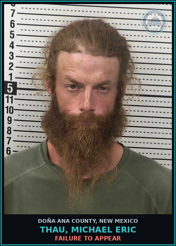 Booking mugshot of Thau, Michael Eric in Doña Ana County