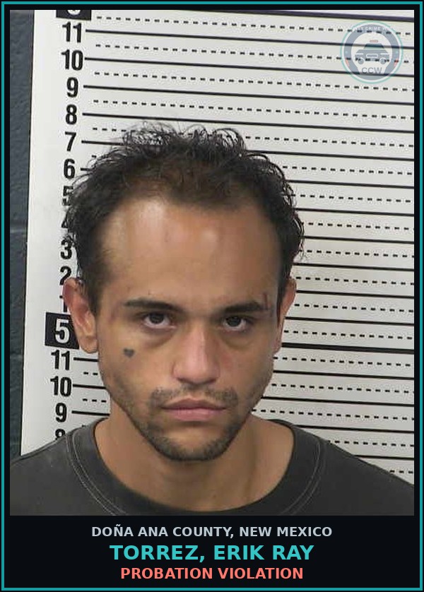 Booking mugshot of Torrez, Erik Ray in Doña Ana County