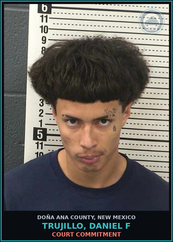 Booking mugshot of Trujillo, Daniel F in Doña Ana County