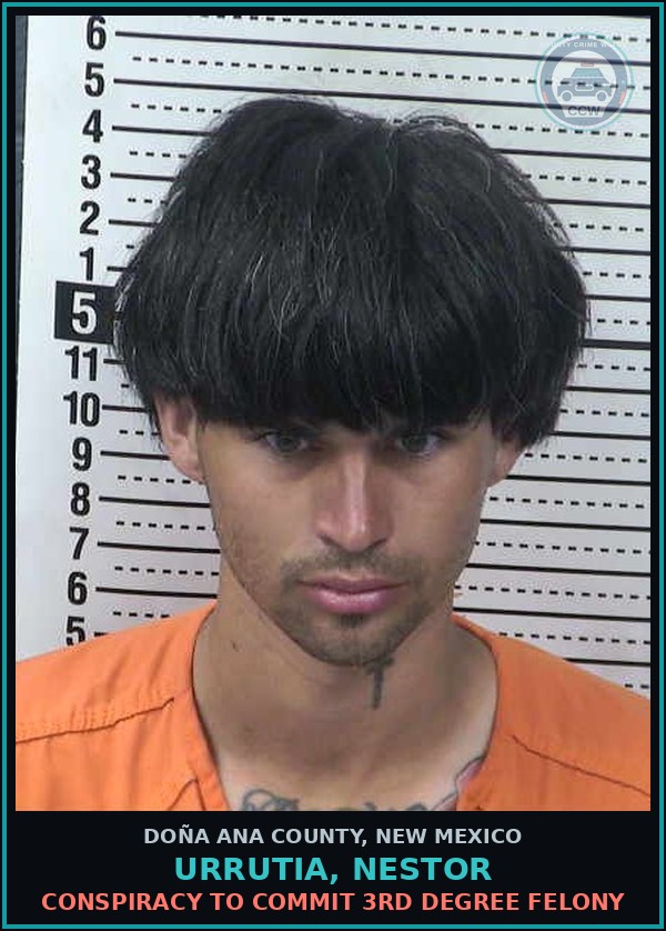 Booking mugshot of Urrutia, Nestor in Doña Ana County