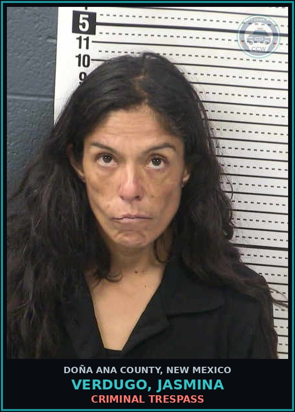 Booking mugshot of Verdugo, Jasmina in Doña Ana County