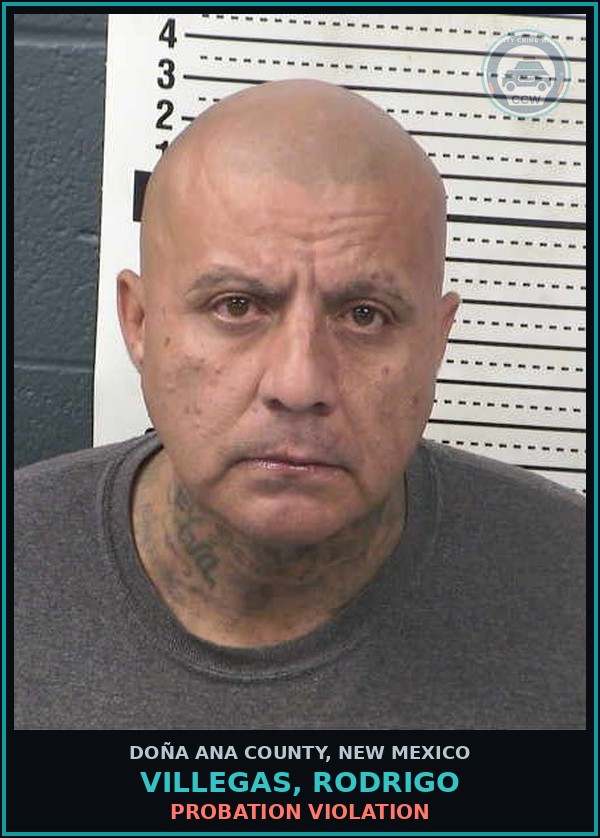 Booking mugshot of Villegas, Rodrigo in Doña Ana County