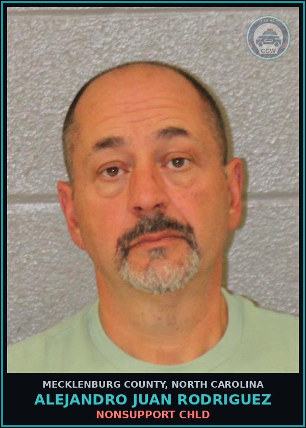 Booking mugshot of ALEJANDRO JUAN RODRIGUEZ in Mecklenburg County