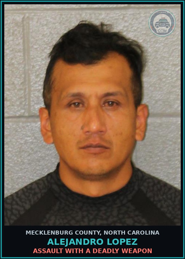 Booking mugshot of ALEJANDRO LOPEZ in Mecklenburg County