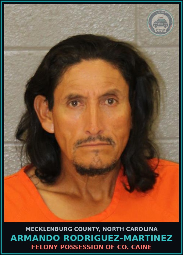 Booking mugshot of ARMANDO RODRIGUEZ-MARTINEZ in Mecklenburg County