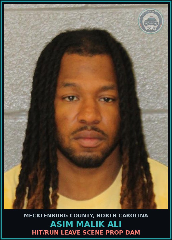 Booking mugshot of ASIM MALIK ALI in Mecklenburg County