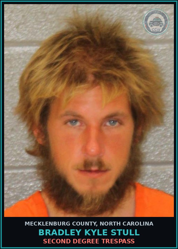 Booking mugshot of BRADLEY KYLE STULL in Mecklenburg County
