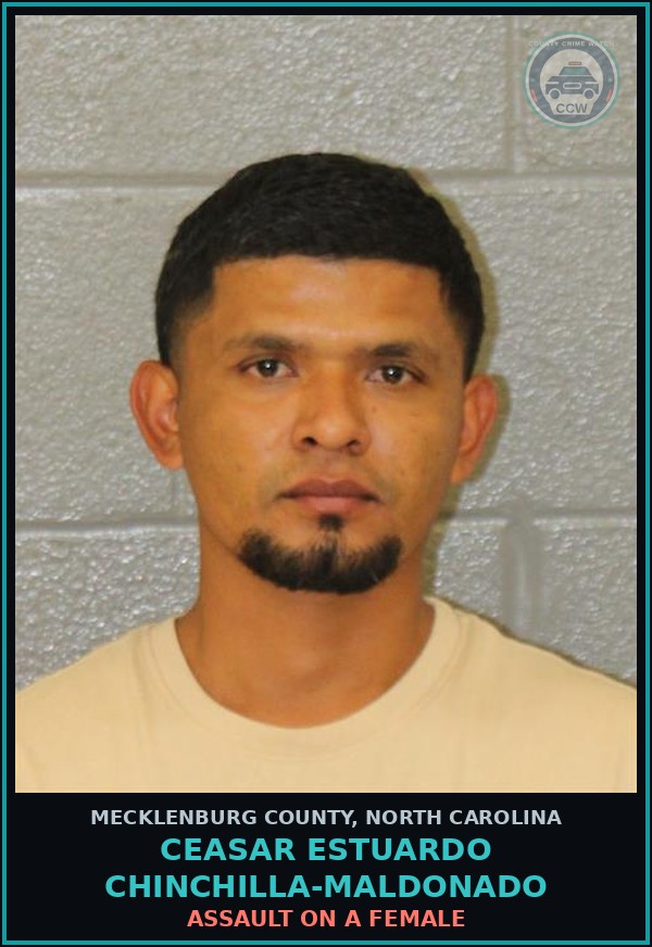 Booking mugshot of CEASAR ESTUARDO CHINCHILLA-MALDONADO in Mecklenburg County