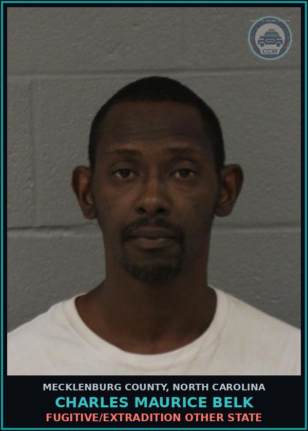 Booking mugshot of CHARLES MAURICE BELK in Mecklenburg County