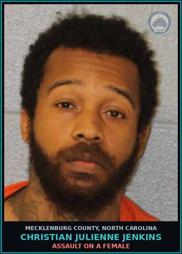 Booking mugshot of CHRISTIAN JULIENNE JENKINS in Mecklenburg County