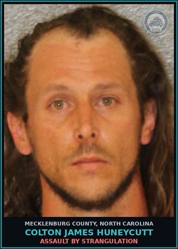 Booking mugshot of COLTON JAMES HUNEYCUTT in Mecklenburg County