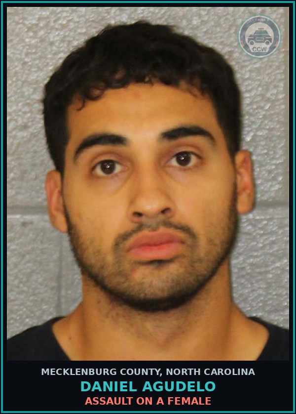 Booking mugshot of DANIEL AGUDELO in Mecklenburg County