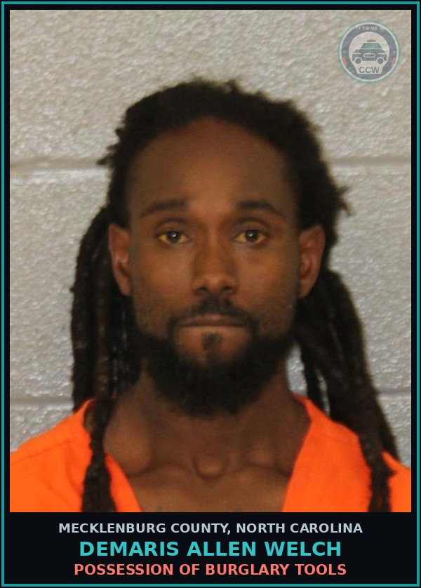 Booking mugshot of DEMARIS ALLEN WELCH in Mecklenburg County