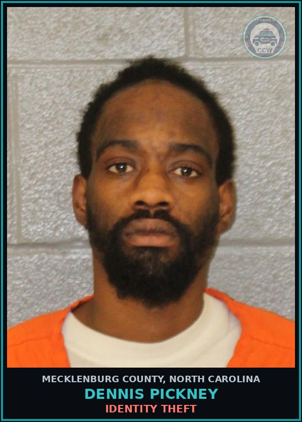 Booking mugshot of DENNIS PICKNEY in Mecklenburg County