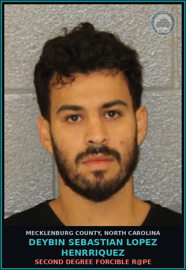 Booking mugshot of DEYBIN SEBASTIAN LOPEZ HENRRIQUEZ in Mecklenburg County