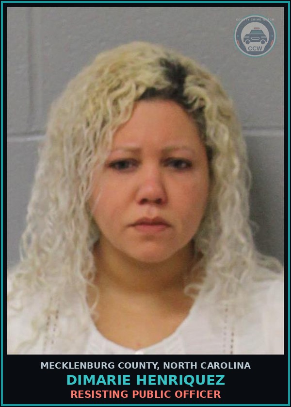 Booking mugshot of DIMARIE HENRIQUEZ in Mecklenburg County