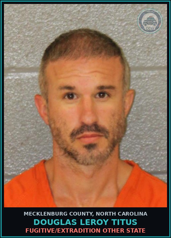 Booking mugshot of DOUGLAS LEROY TITUS in Mecklenburg County