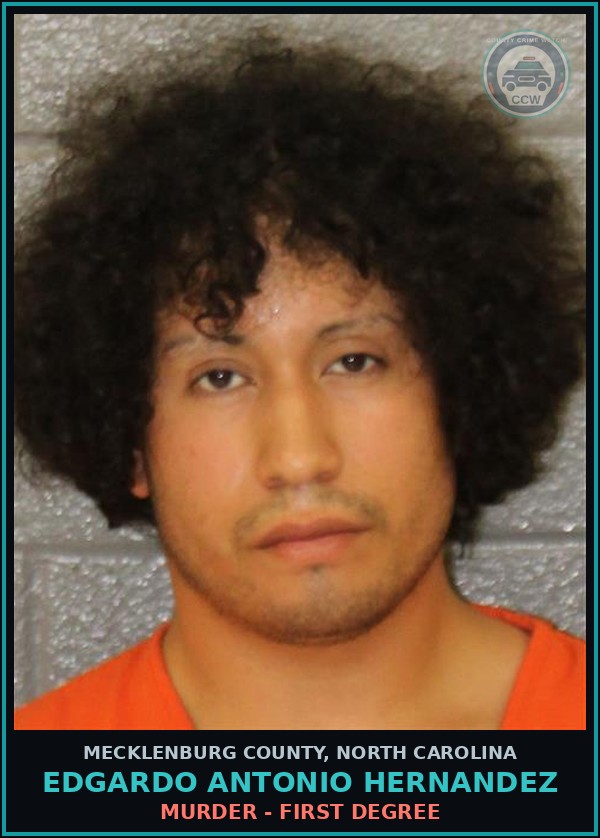 Booking mugshot of EDGARDO ANTONIO HERNANDEZ in Mecklenburg County