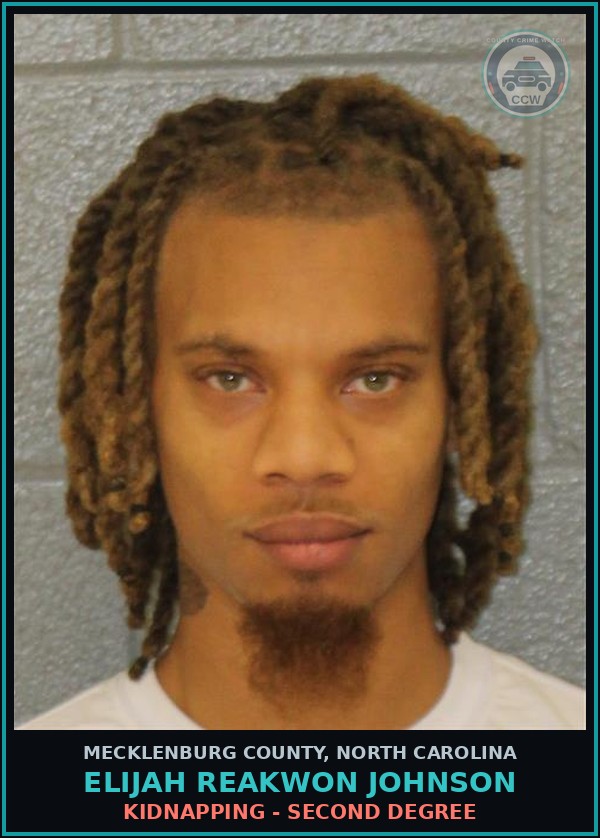 Booking mugshot of ELIJAH REAKWON JOHNSON in Mecklenburg County