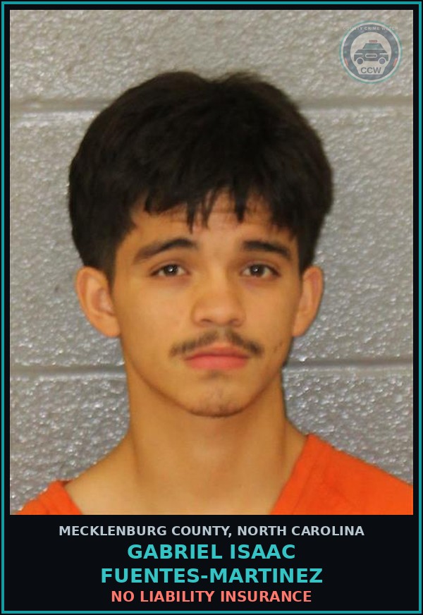 Booking mugshot of GABRIEL ISAAC FUENTES-MARTINEZ in Mecklenburg County