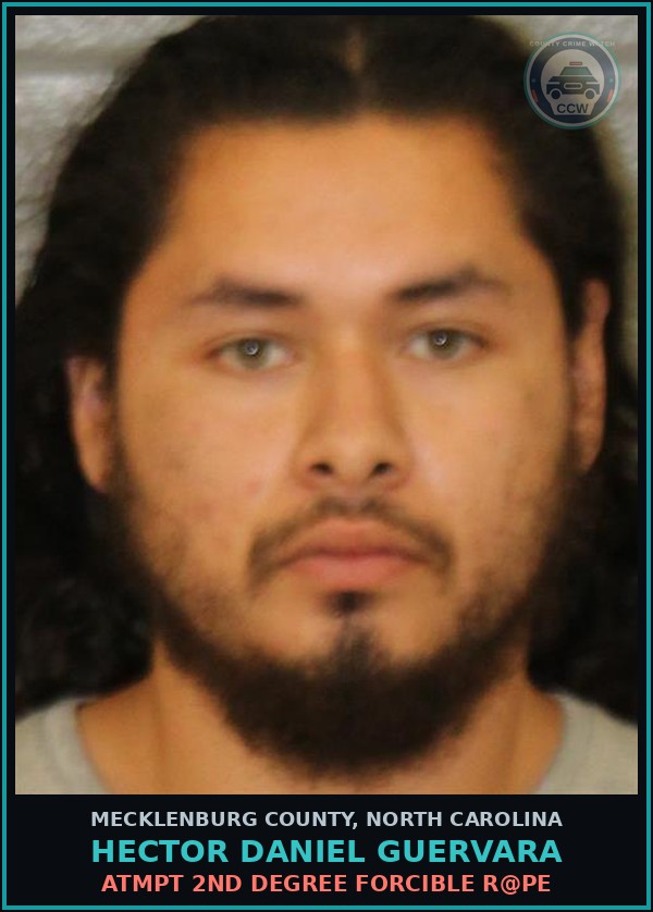Booking mugshot of HECTOR DANIEL GUERVARA in Mecklenburg County