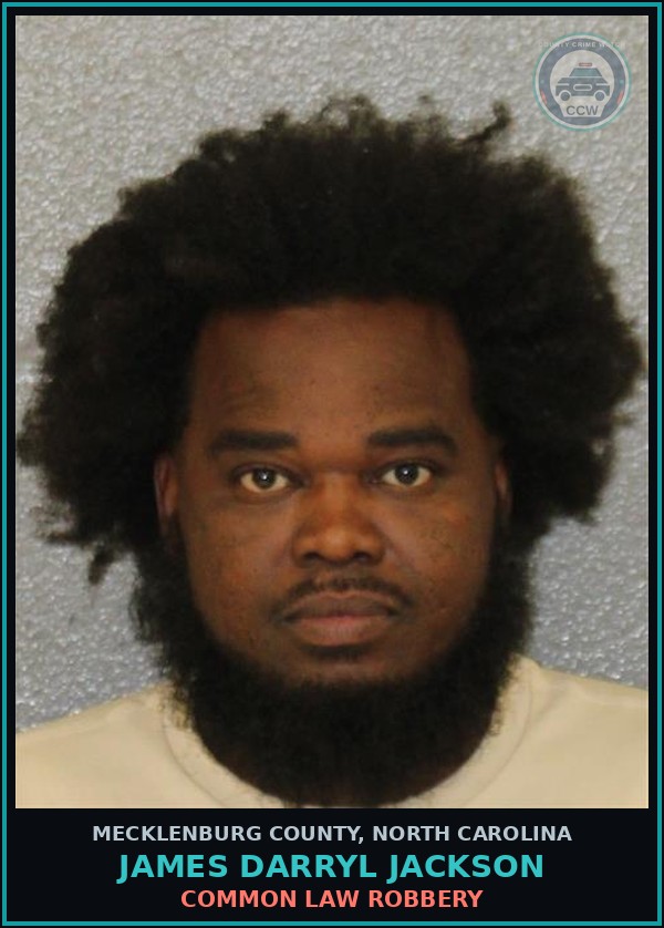 Booking mugshot of JAMES DARRYL JACKSON in Mecklenburg County