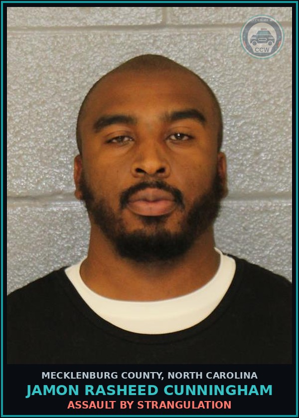 Booking mugshot of JAMON RASHEED CUNNINGHAM in Mecklenburg County