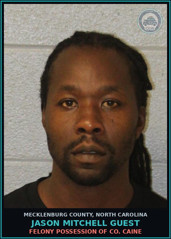 Booking mugshot of JASON MITCHELL GUEST in Mecklenburg County