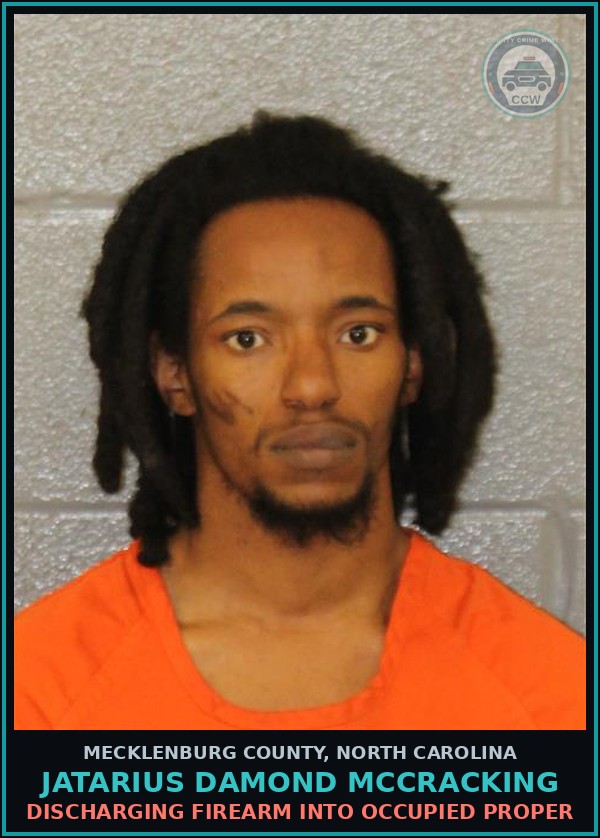 Booking mugshot of JATARIUS DAMOND MCCRACKING in Mecklenburg County