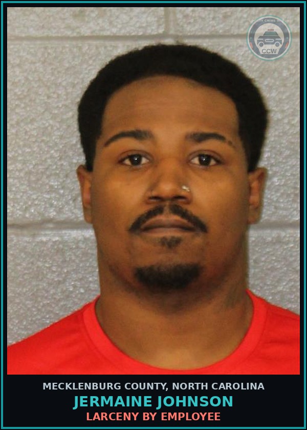 Booking mugshot of JERMAINE JOHNSON in Mecklenburg County